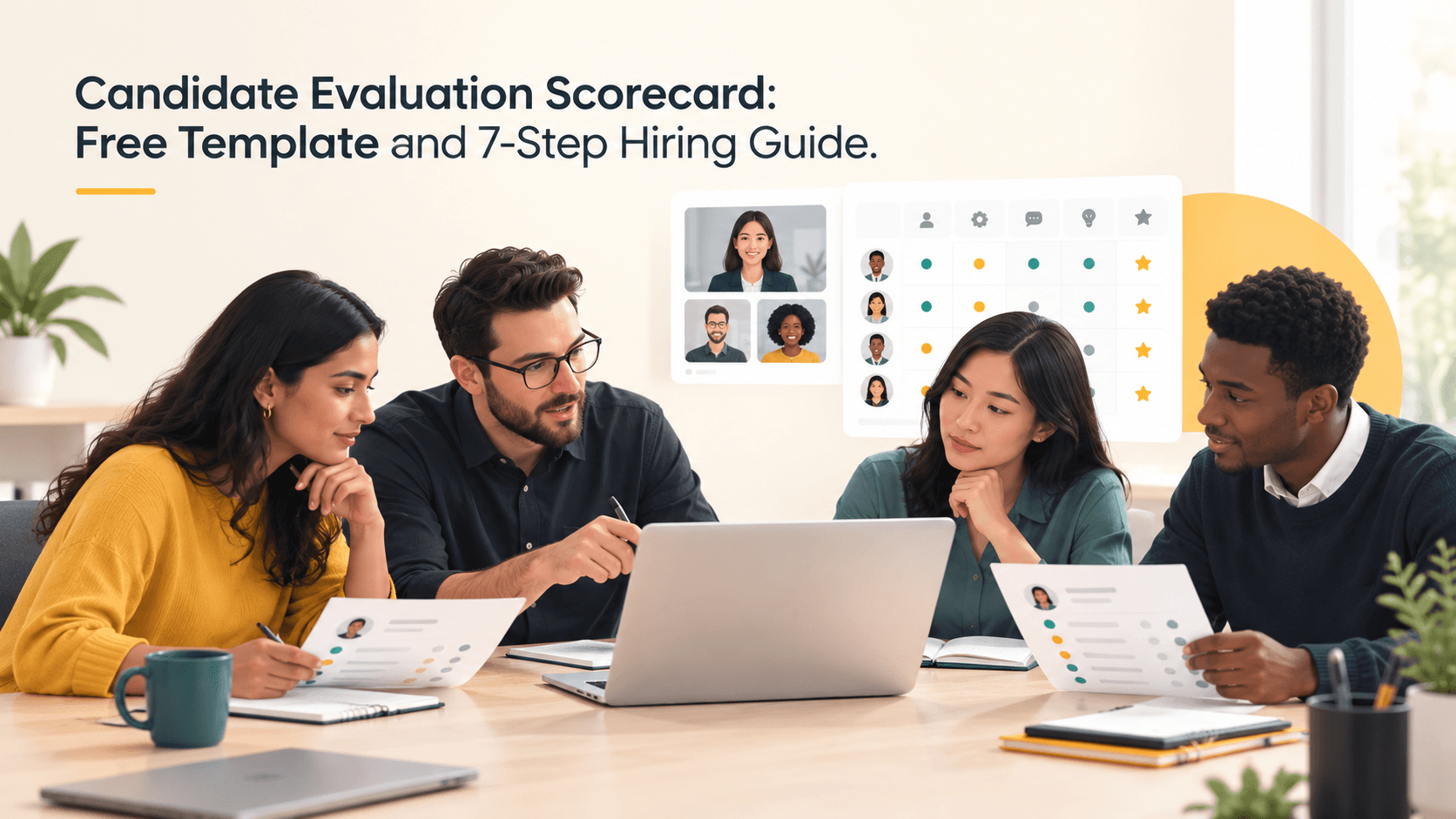 Candidate Evaluation Scorecard: Free Template and 7-Step Hiring Guide
