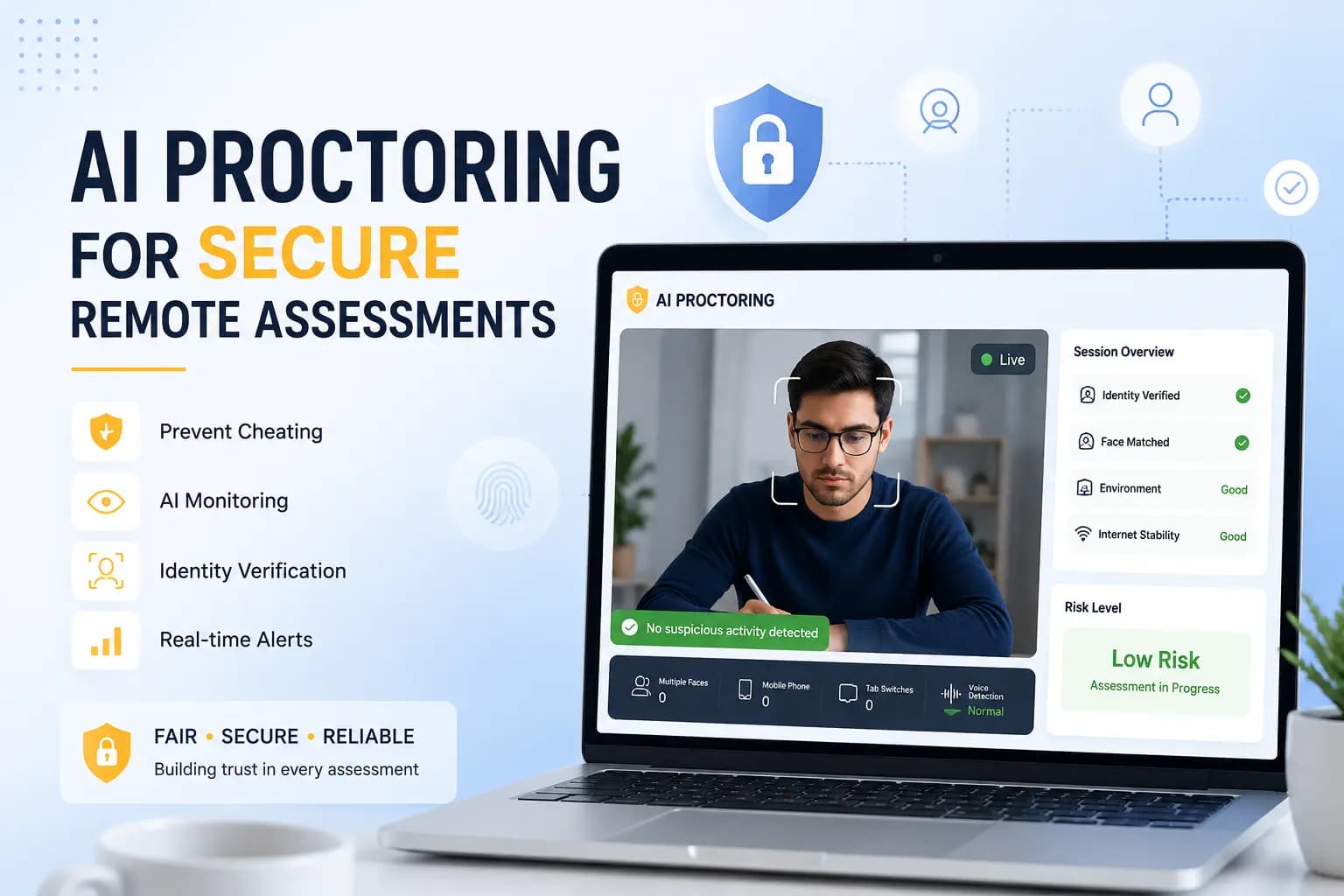 AI Proctoring for Secure Remote Assessments: Prevent Cheating & Ensure Integrity