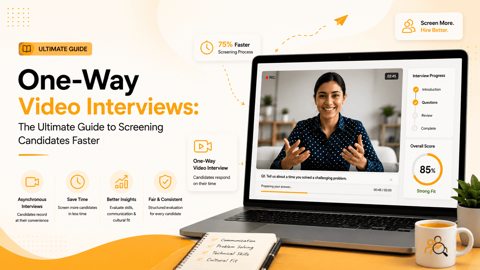 One-Way Video Interviews: The Ultimate Guide to Screening Candidates Faster